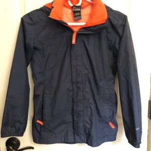 North face kids navy windbreaker coat M 10/12